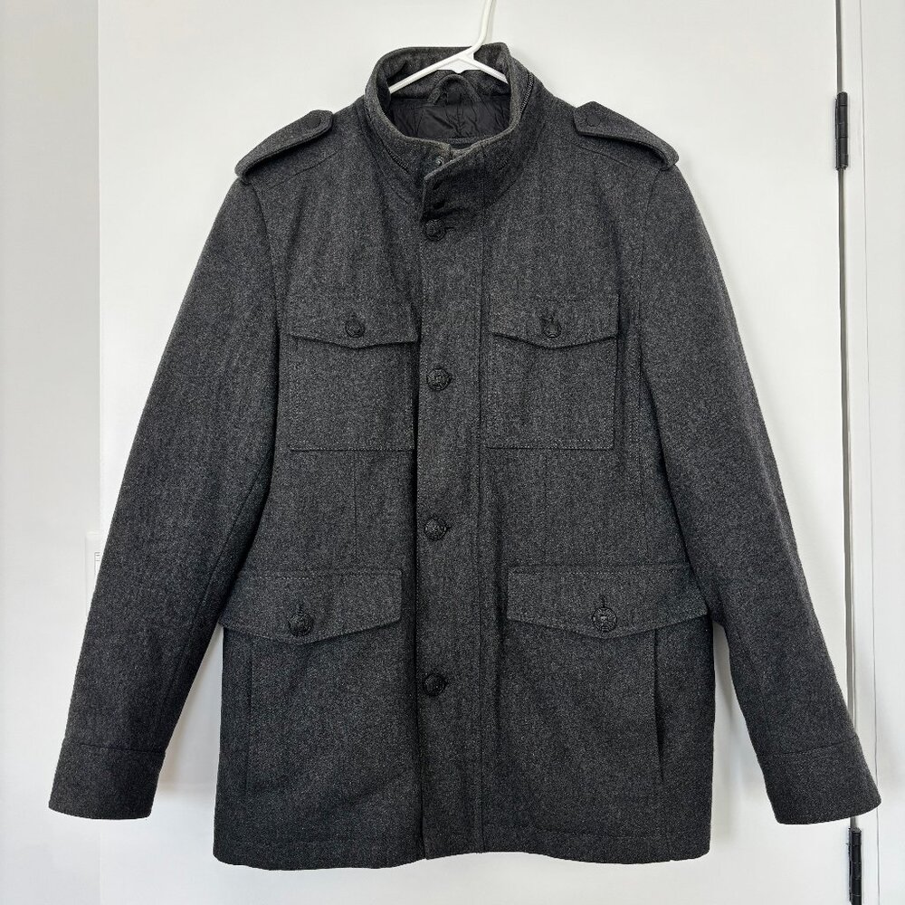 Guess Men's Wool-Blend Utility Coat